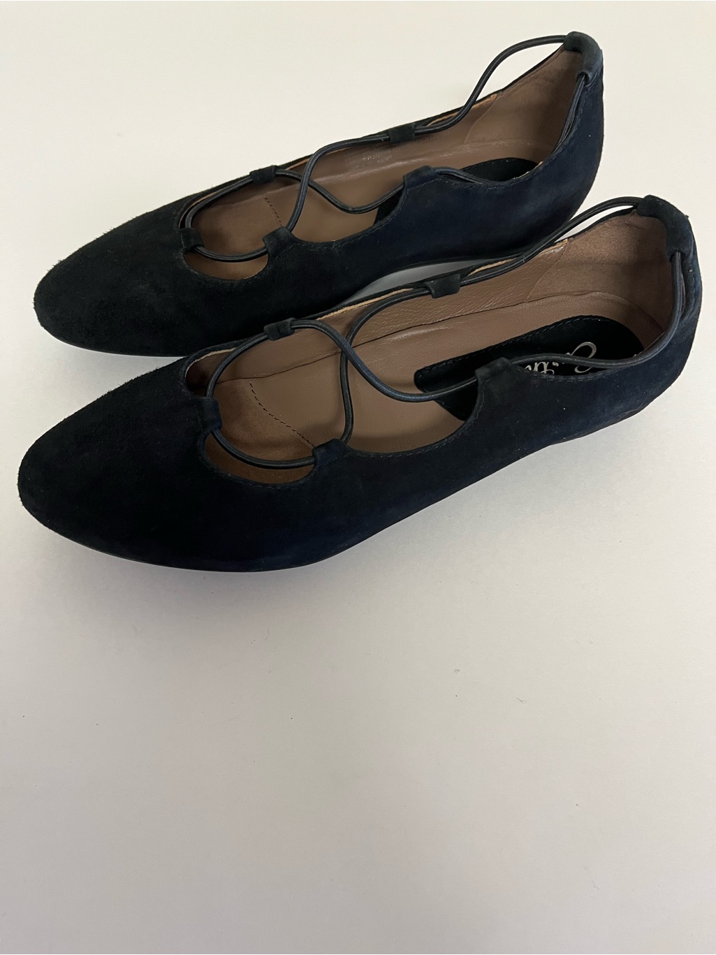 Womenâs Earthies By Earth Black Suede Slip-On Ballet Flats Size 7